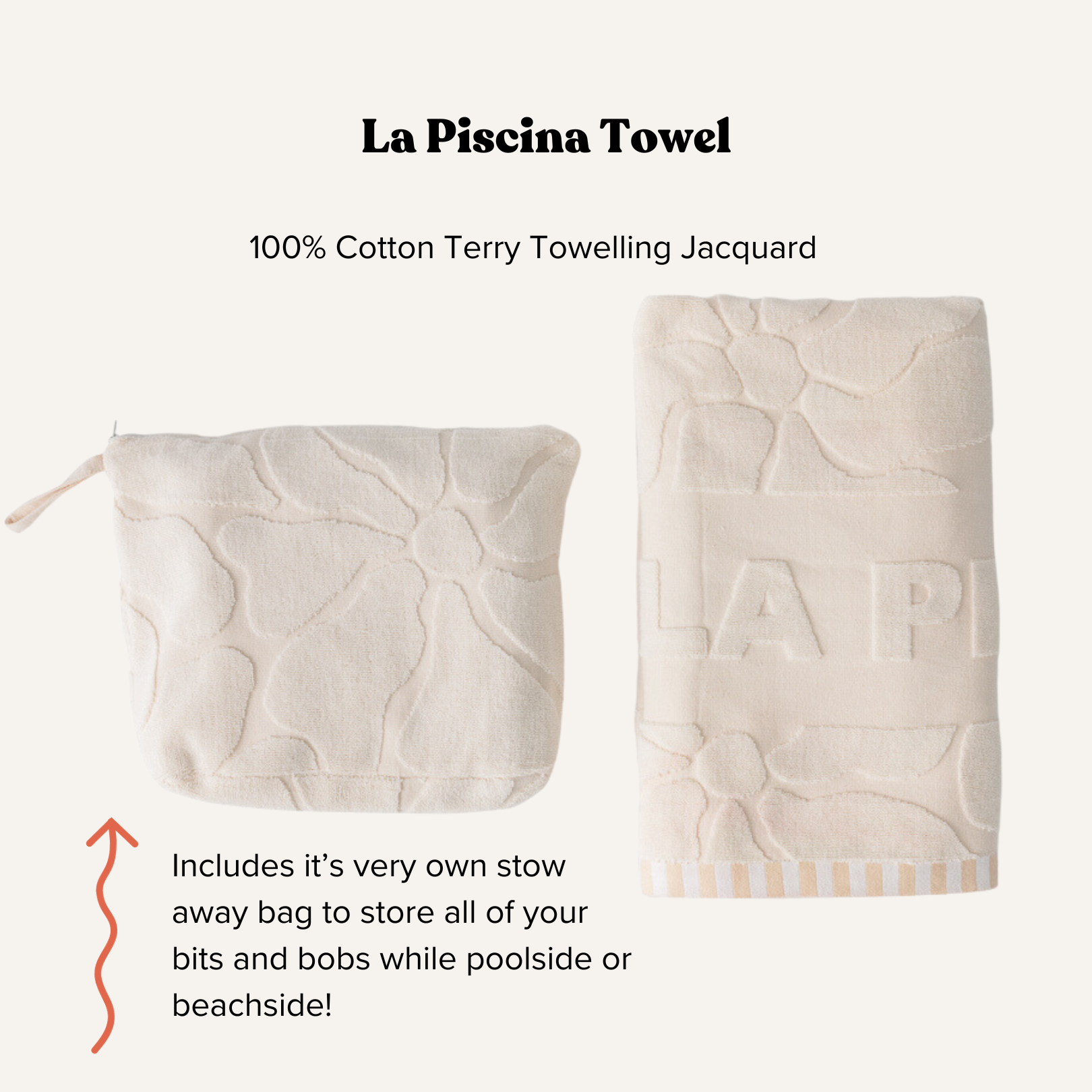 La Piscina Towel Stone